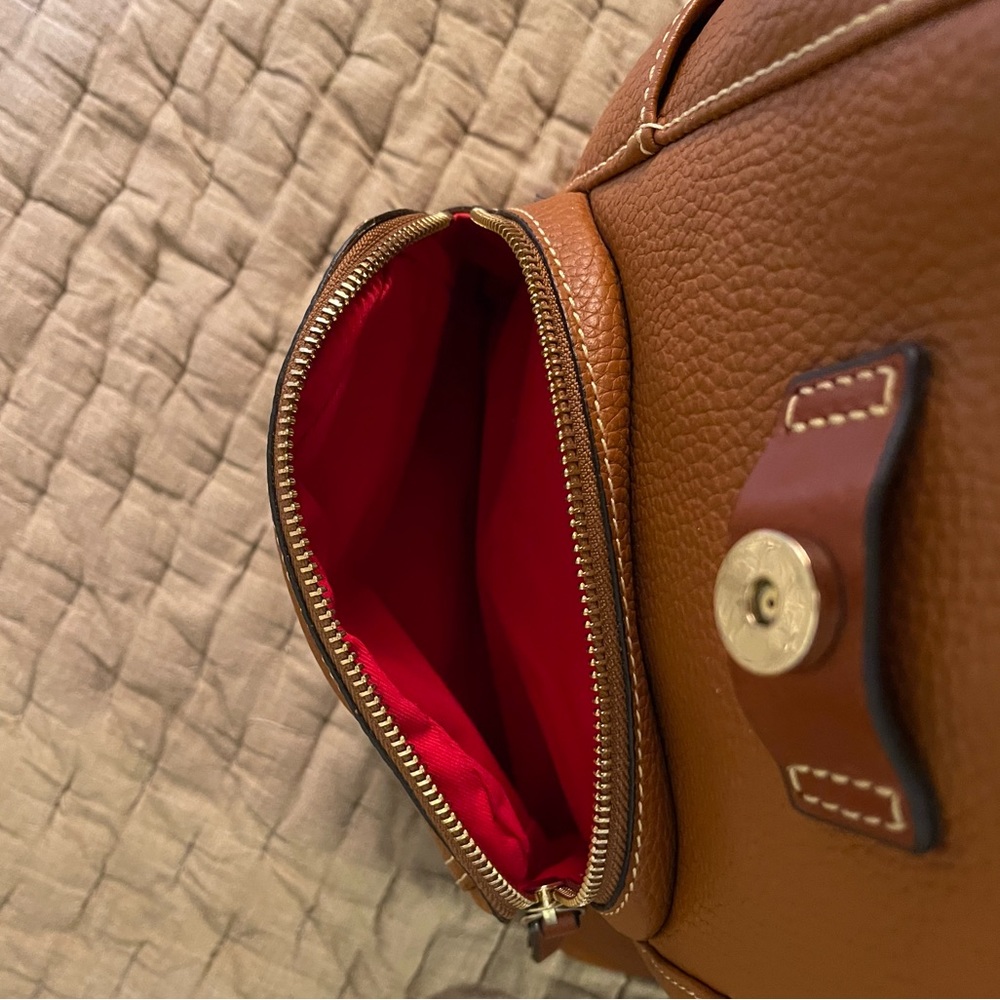 Dooney & Bourke Large Murphy Backpack Pebbled Caramel - Picture 4 of 6